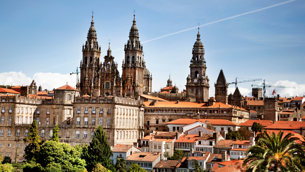 Santiago de Compostela s dětmi