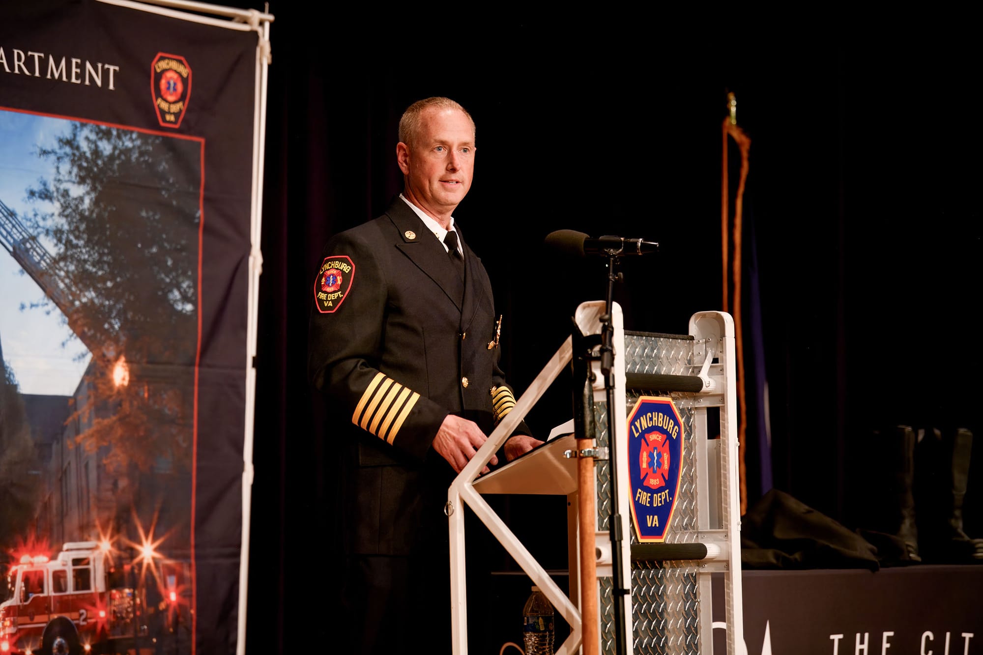 Brad Creasy Officially Sworn In as Lynchburg Fire Chief