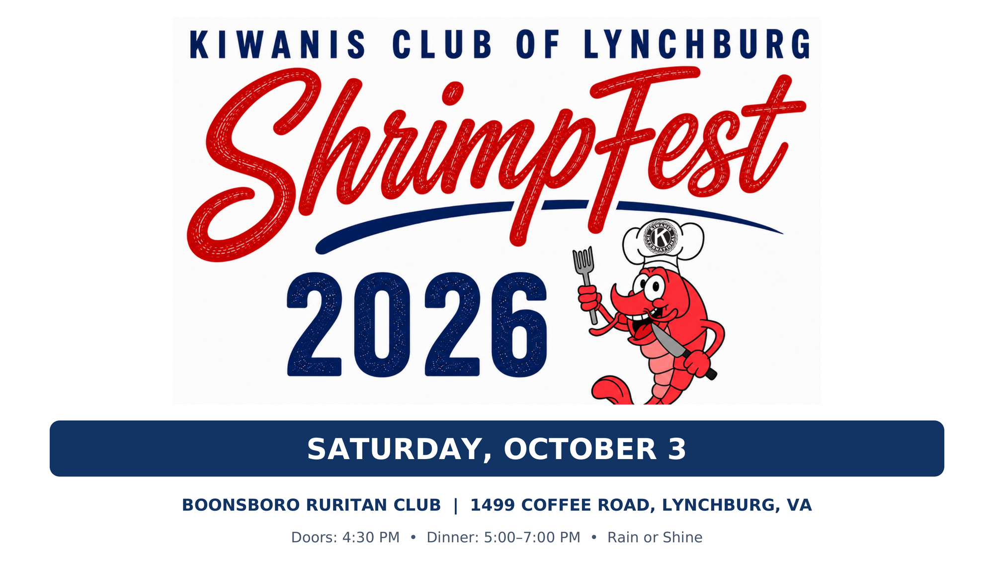Kiwanis Shrimp Fest returns Saturday to support Lynchburg-area nonprofits