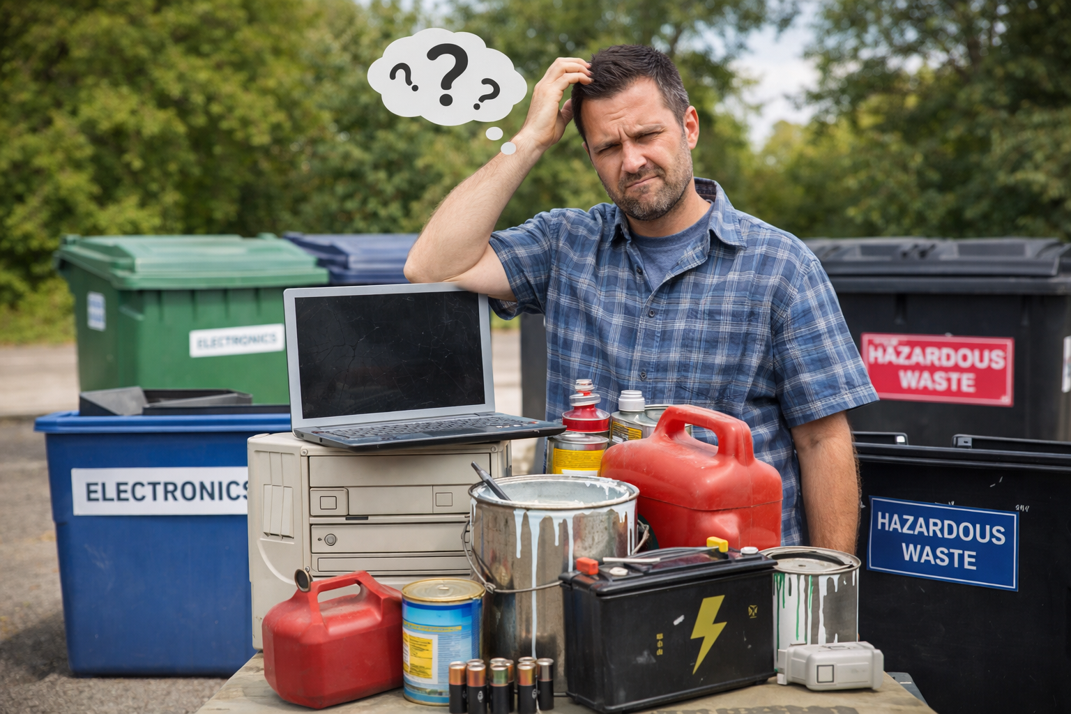 Where to Throw Away Paint, Batteries, TV, Computer etc.?