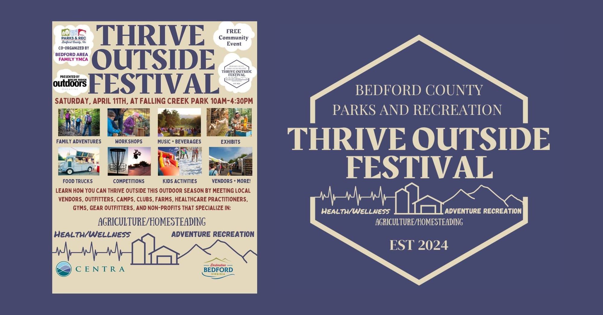 Bedford County to Host “Thrive Outside Festival” at Falling Creek Park