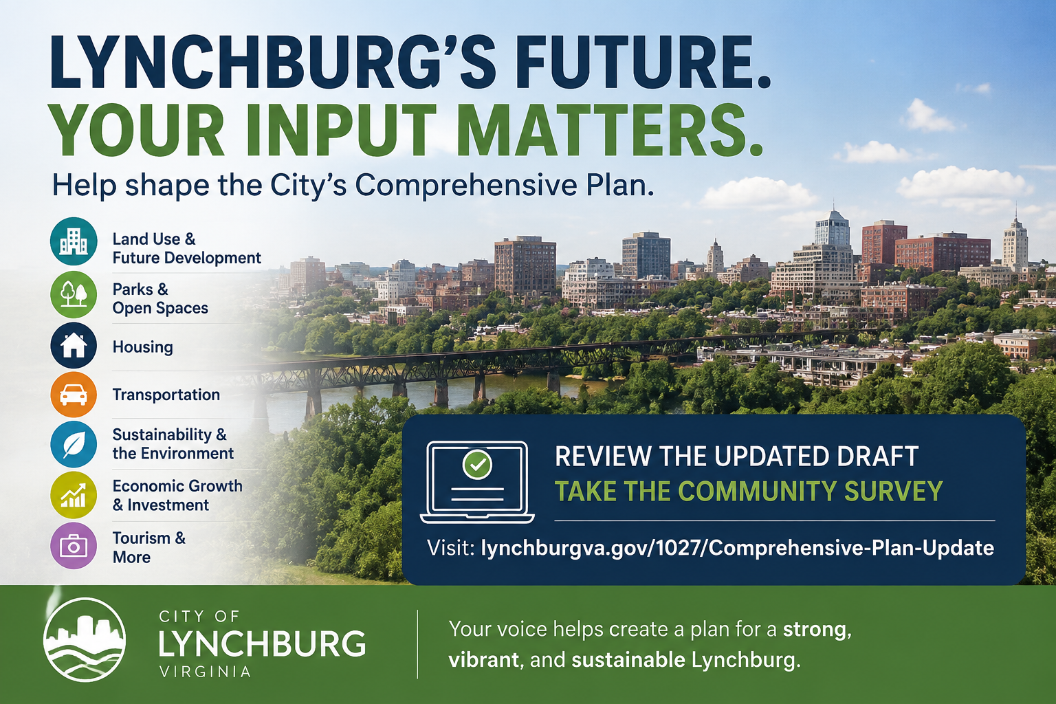 Lynchburg Seeks Public Input on Updated Comprehensive Plan Draft