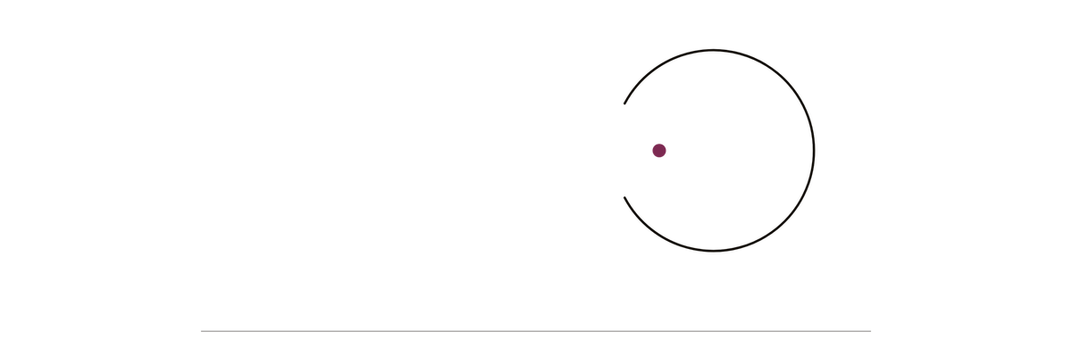 Astratto: un anello aperto, la forma tenuta ma non chiusa (sostanza sfuggita)