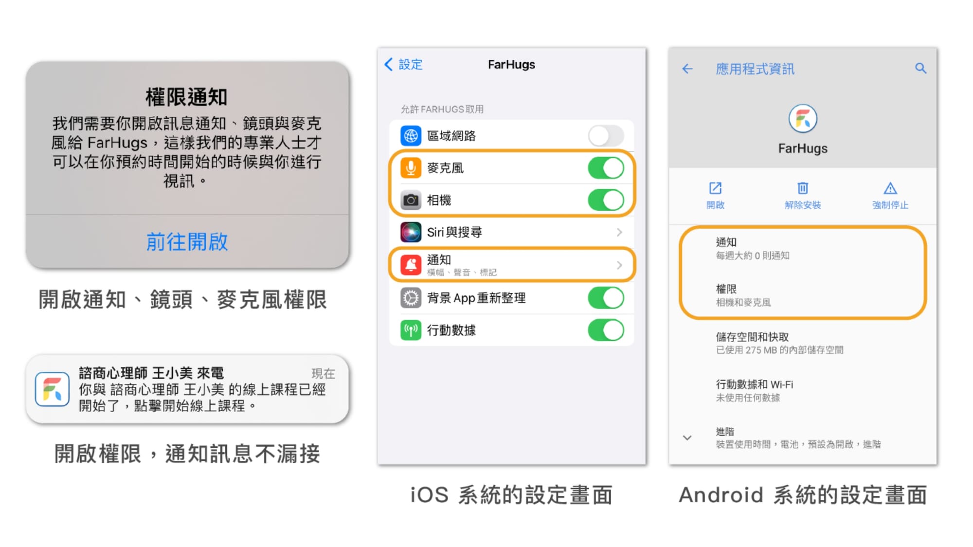 使用手機/平板，開啟設定權限