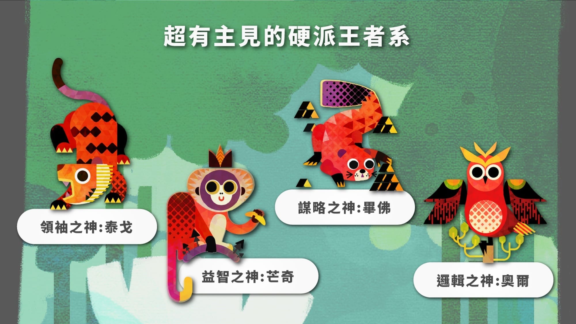 心靈之森神獸家系：超有主見的硬派王者系