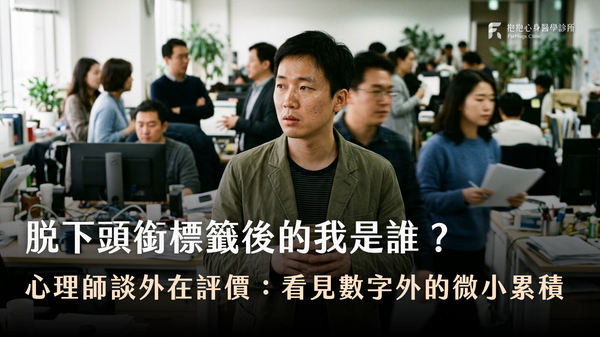 脫下頭銜標籤後的我是誰？心理師談外在評價：看見數字以外的微小累積