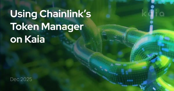 Using Chainlink’s Token Manager on Kaia
