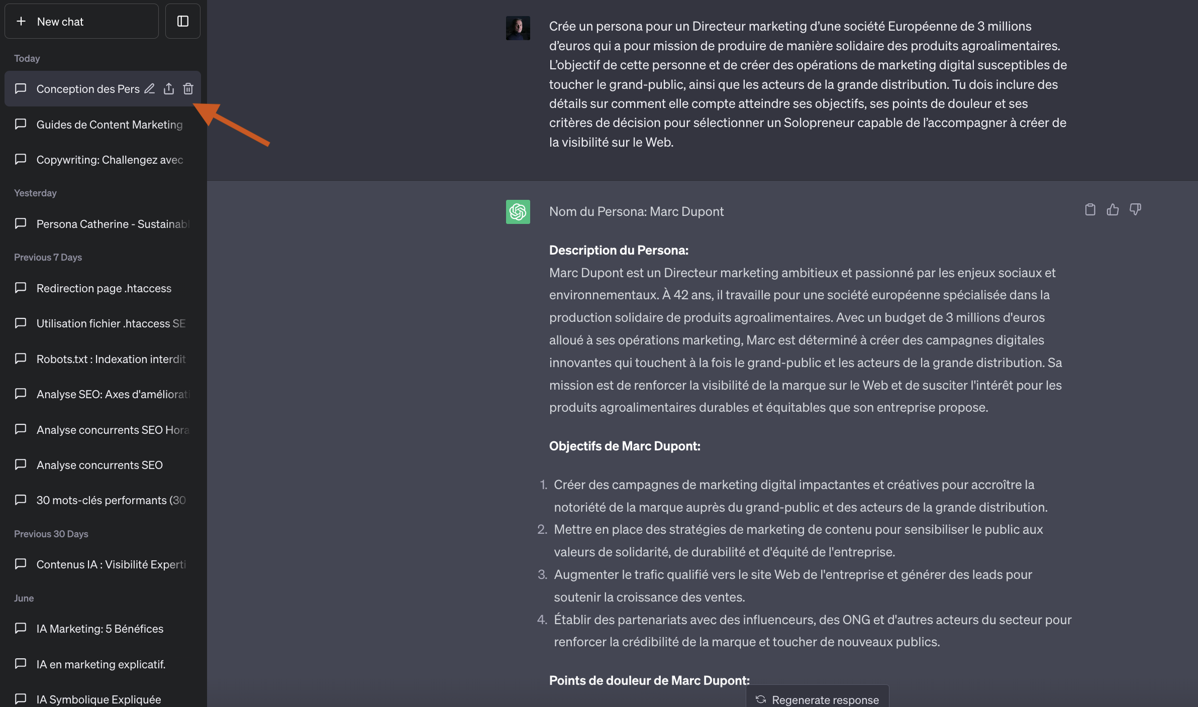 ChatGPT Persona Marketing