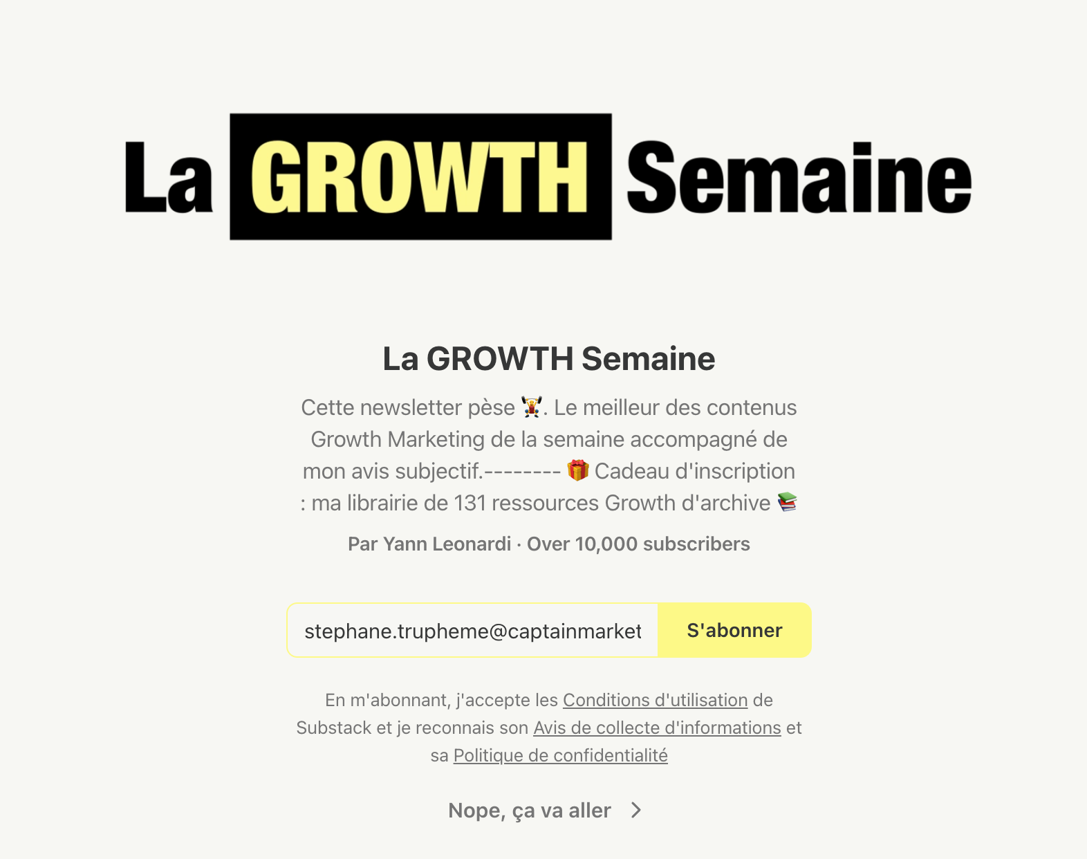 La Growth Semaine