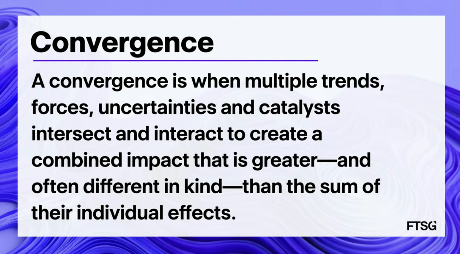 Définition de la convergence
