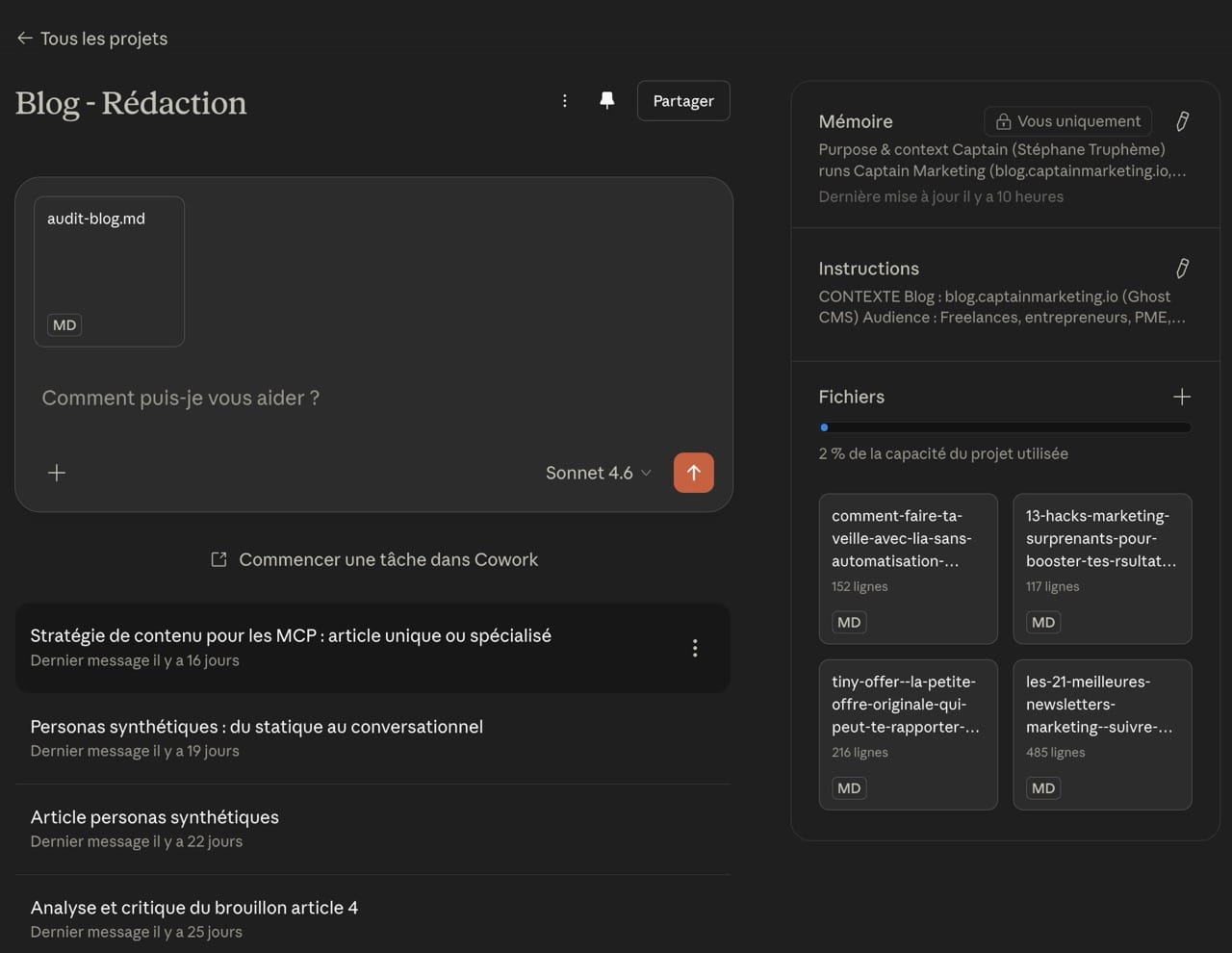 Projet Claude Blog Captain Marketing