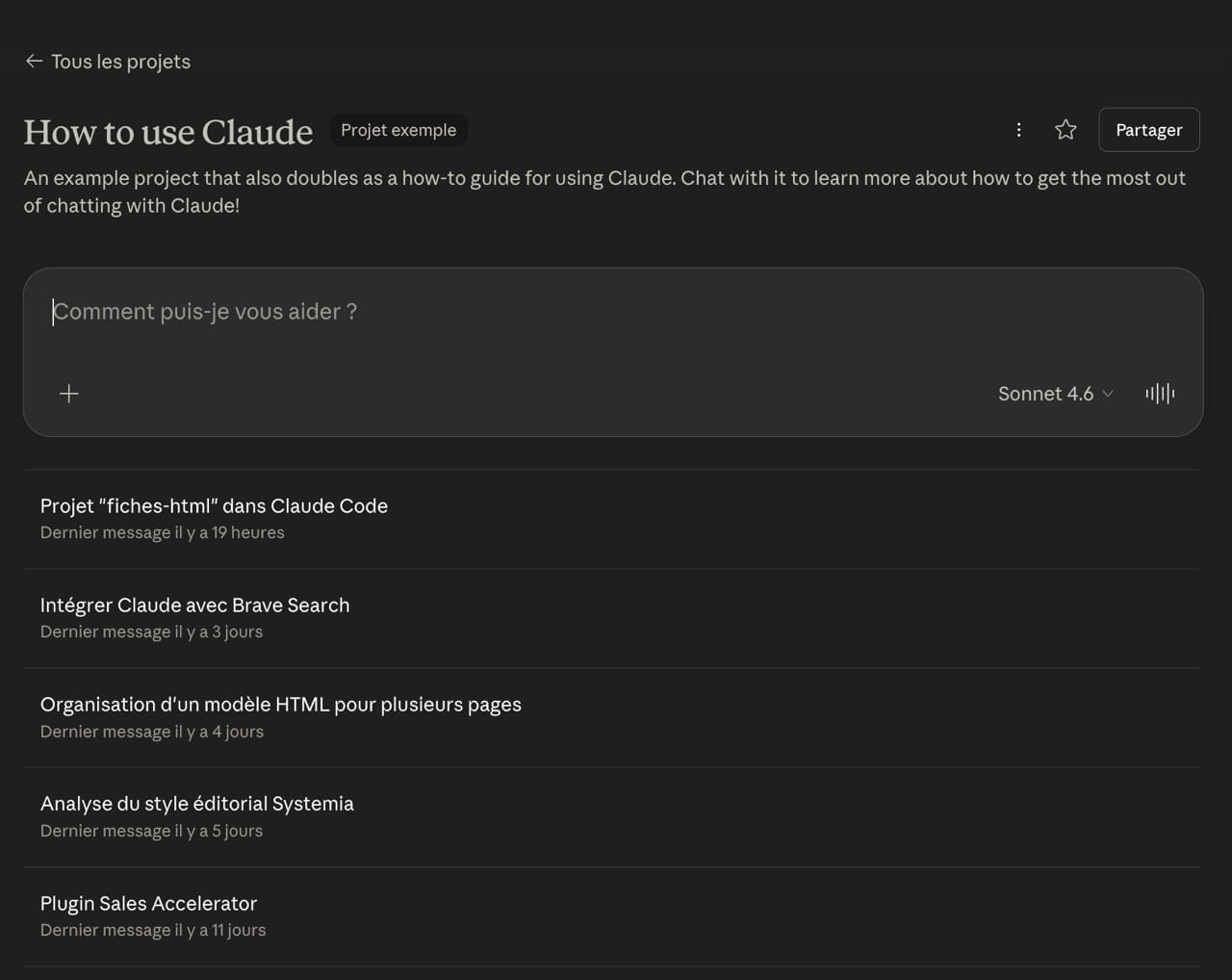 Projet : How To Use Claude