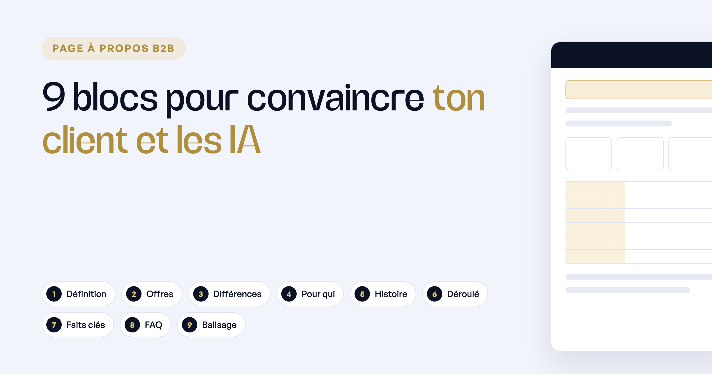 9 blocs pour une page À propos efficace
