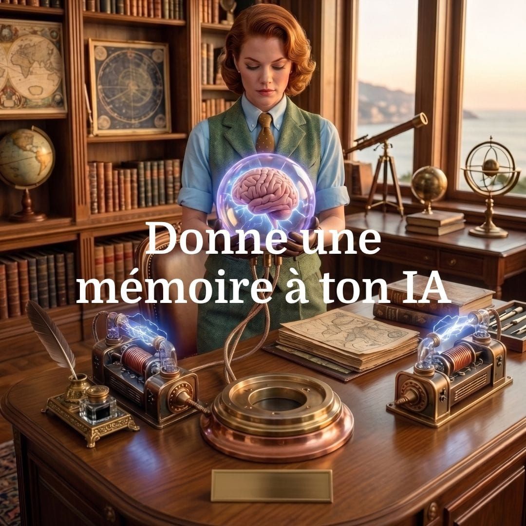 Schéma des 3 niveaux de mémoire IA : mémoire globale, Projets, système de fichiers possédé par l'utilisateur