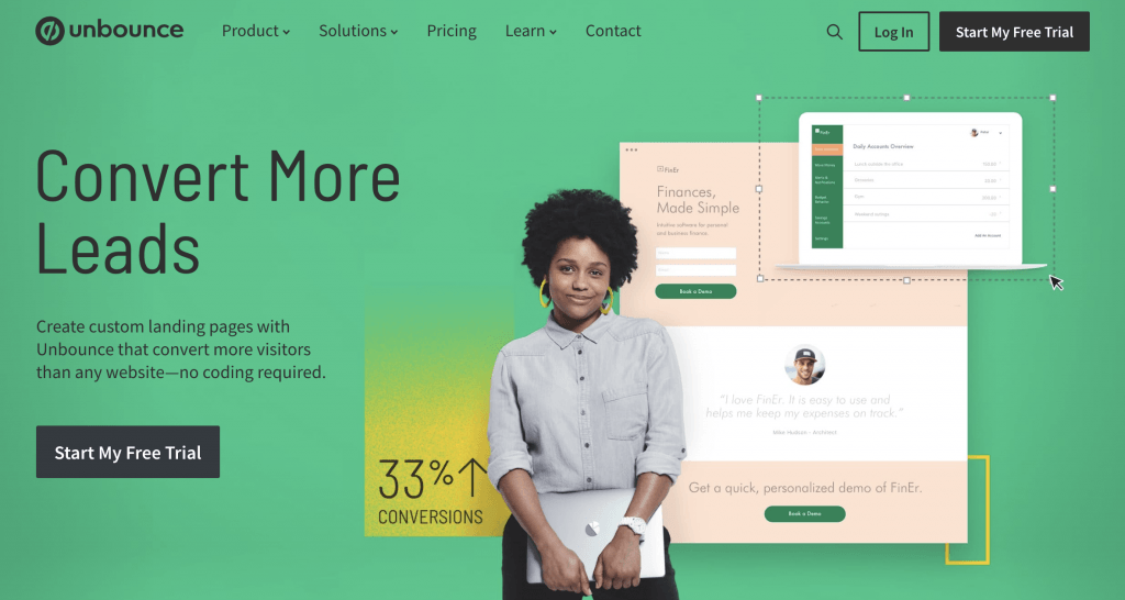 Proposition de valeur Unbounce
