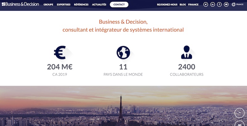 Home Page sans proposition de valeur