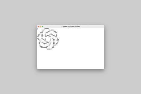 OpenAI ASCII