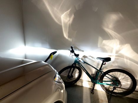 Headlights reflection