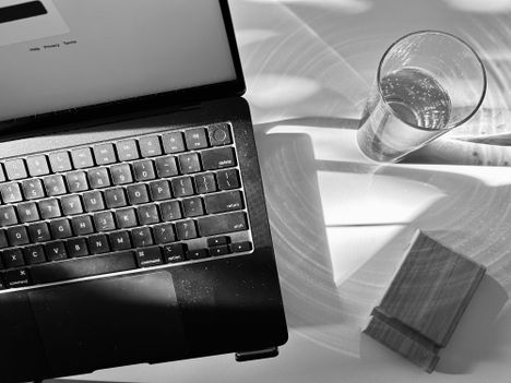 Work desk reflection