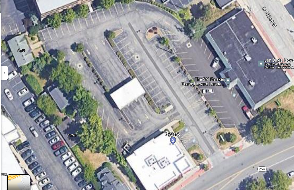 Google Maps of current Rocky River.