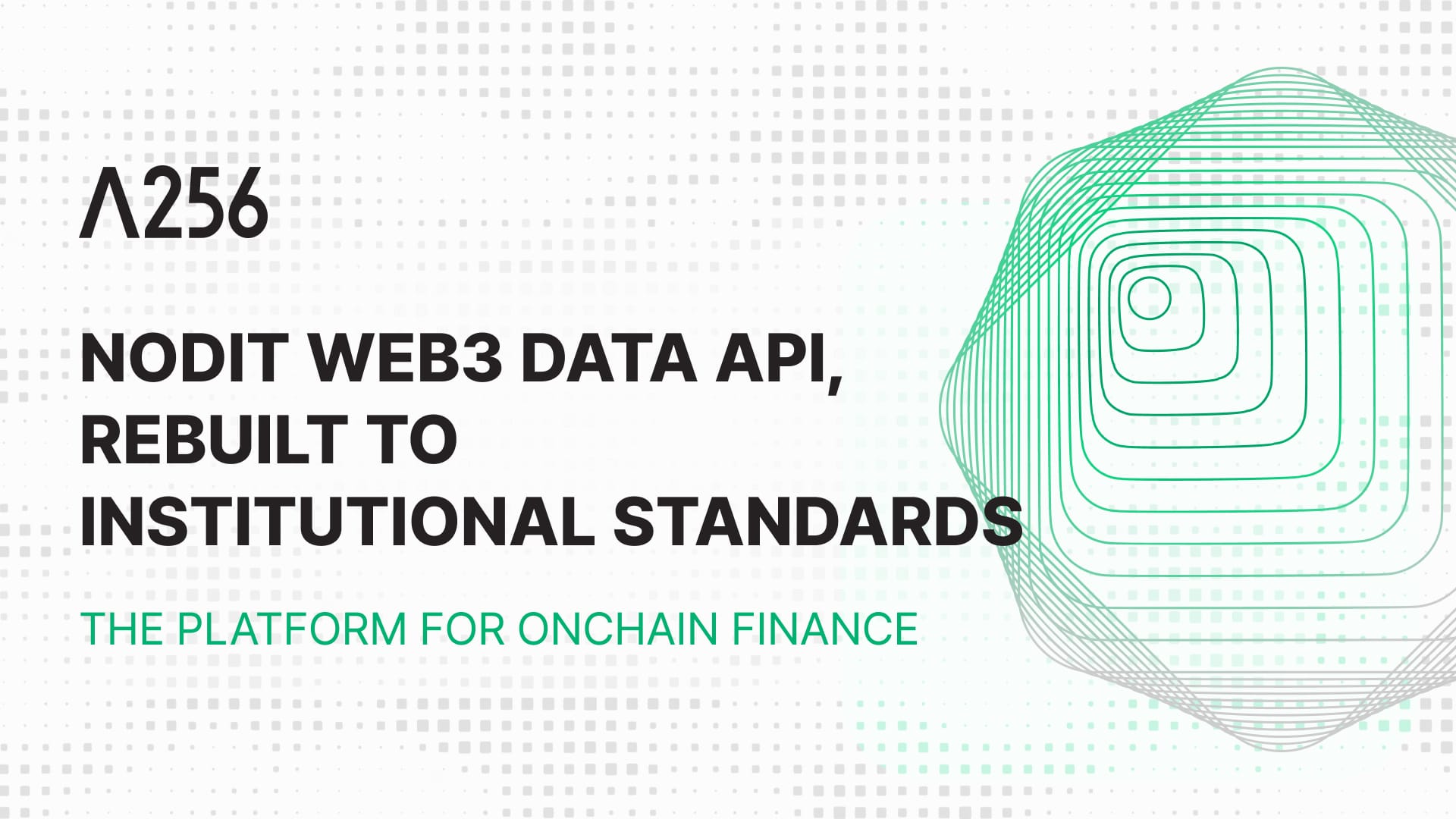 Assets · Payments · Transactions · Monitoring · Controls: Nodit Web3 Data API, Rebuilt to Institutional Standards