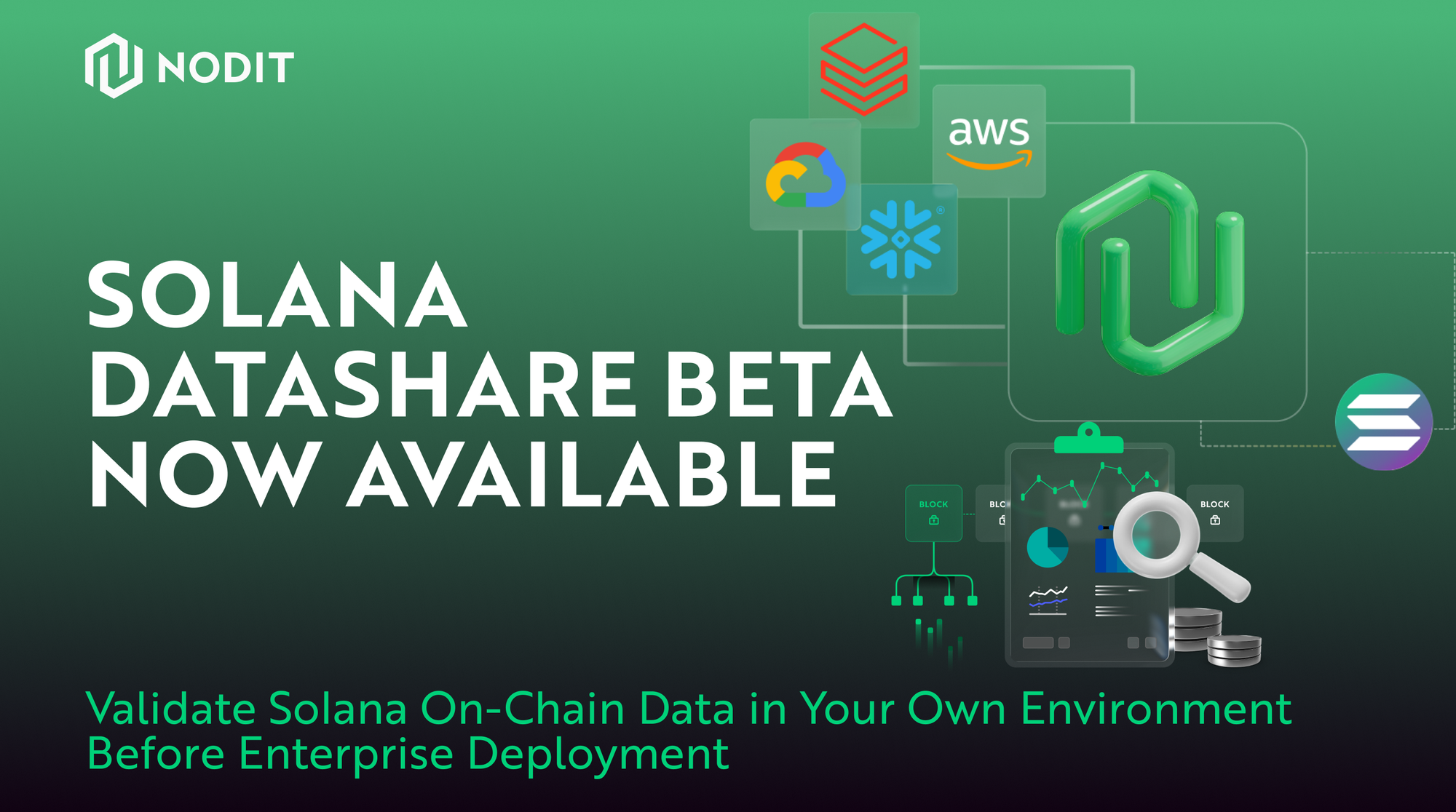 Nodit Datashare Now Delivers Institutional-Grade Solana Onchain Data at Scale
