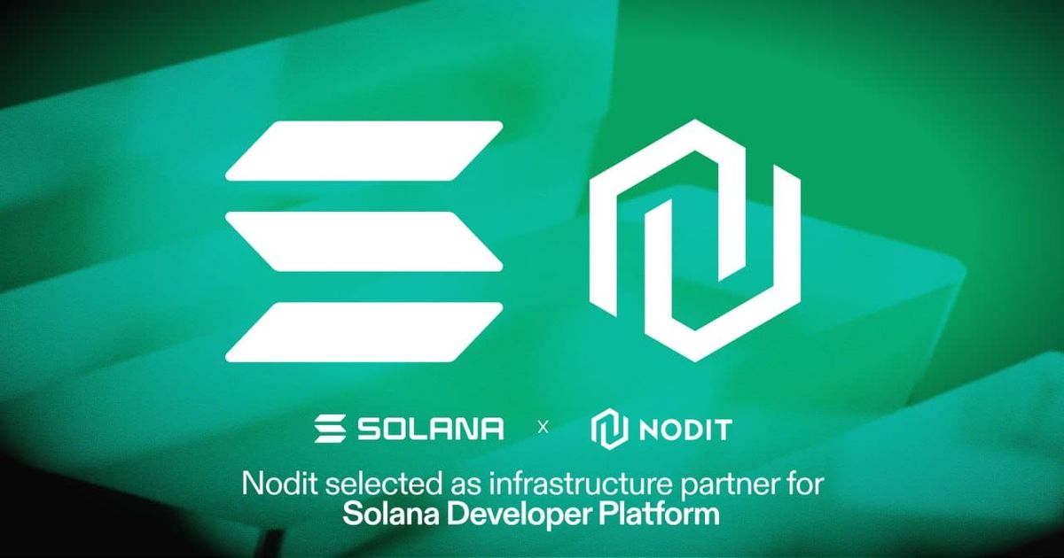 Nodit Joins Solana Developer Platform as First Asian Infrastructure Partner
