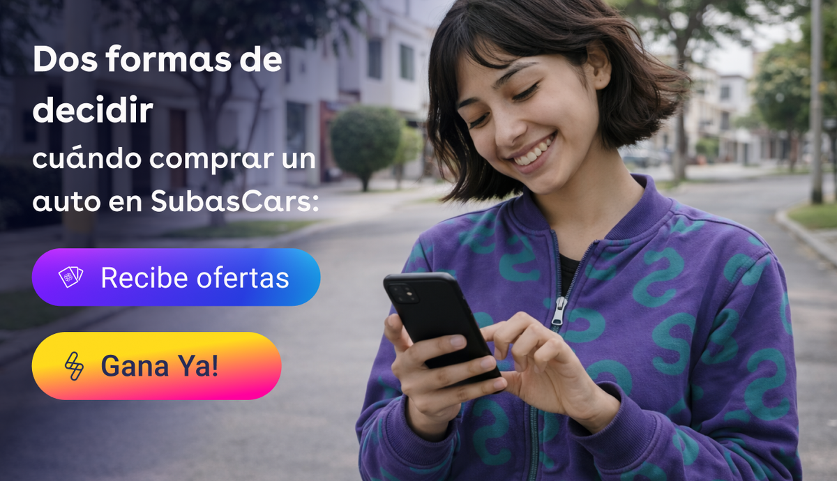 Recibe Ofertas y GanaYa!: dos formas de decidir cuándo comprar un auto en SubasCars