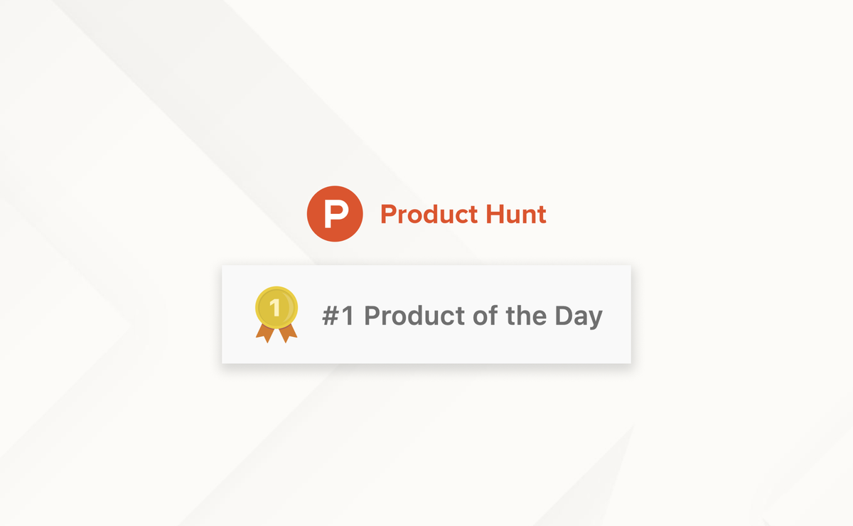 We are on Product Hunt!