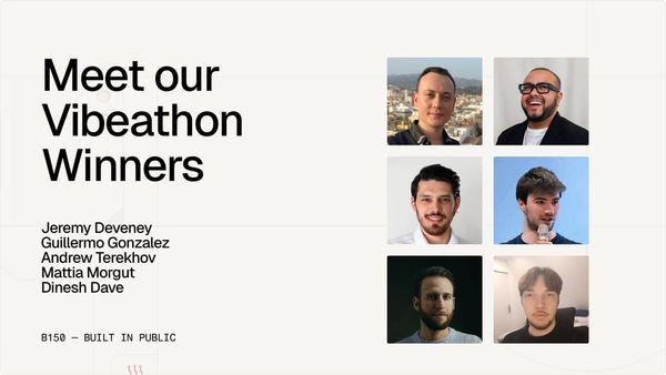 Interviewing the Vibeathon S01 Winners