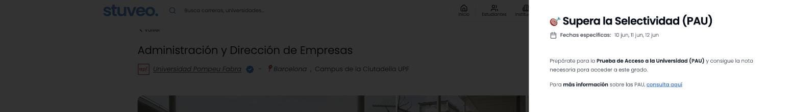 Explicación del paso 2: superar la selectividad