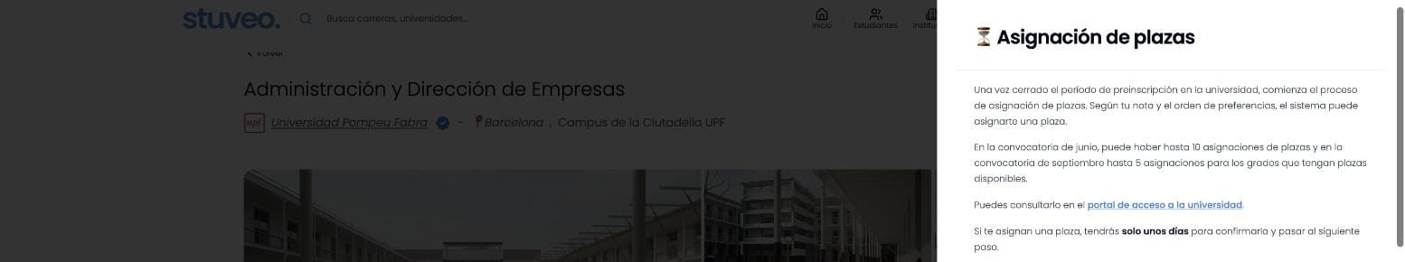 Explicación del paso 3: asignación de plazas