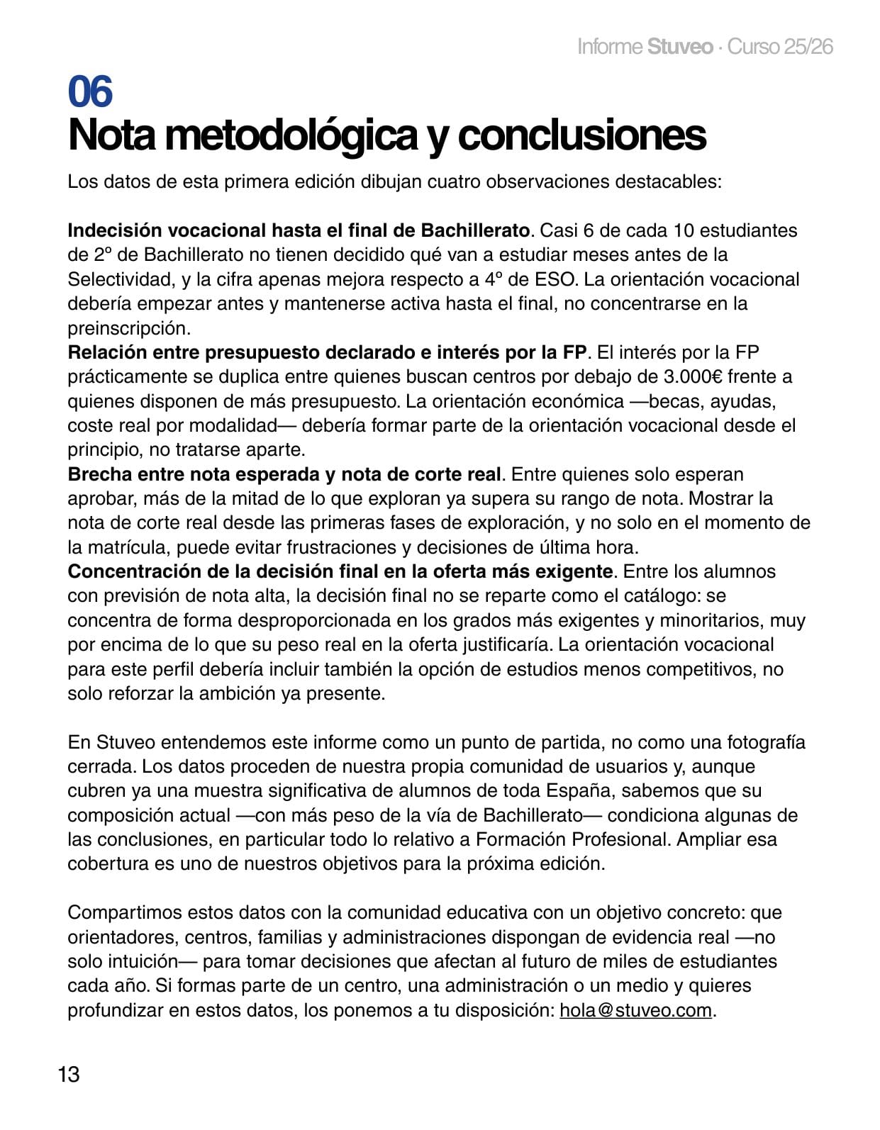 Informe Stuveo 25/26 - página 13