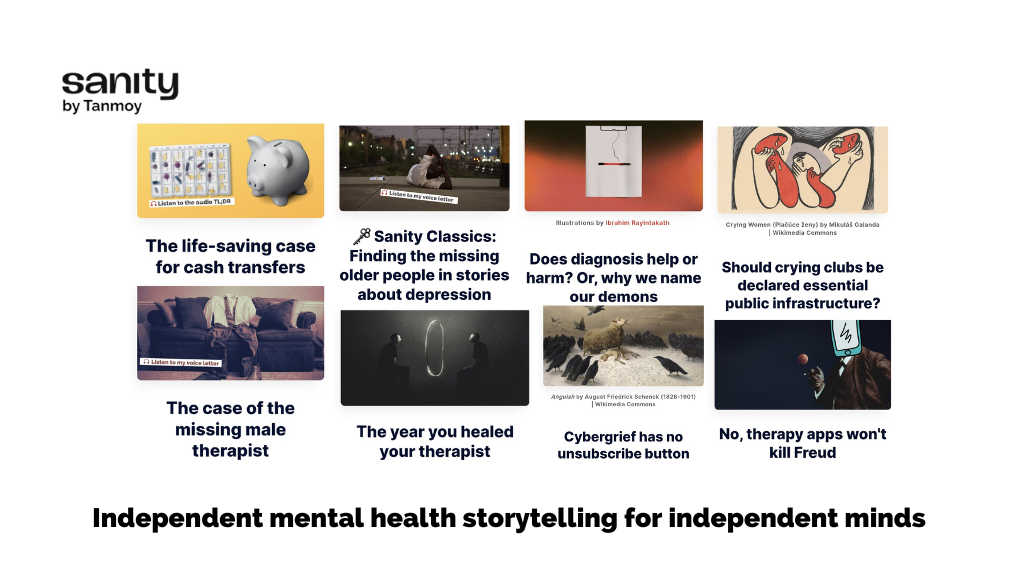 A collage with screenshots of the headers of some of my articles