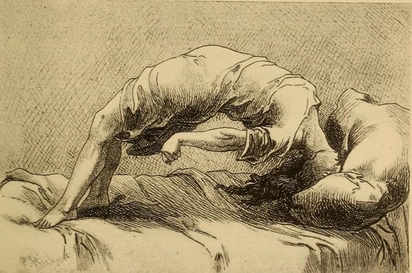 A woman under a convulsive attack caused by 'hysteria', George J Preston (1897) | Wikimedia Commons