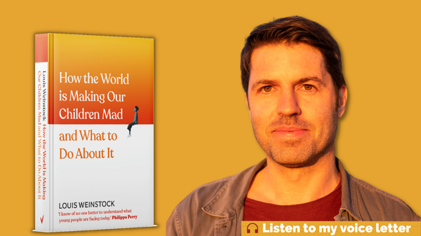 Image of the book "How the world is making our children mad and what to do about it" and author Louis Weinstock