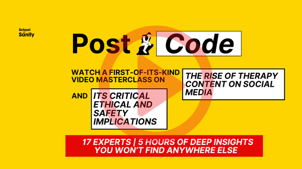Poster of a first-of-its-kind video masterclass on the ethics of therapy content on social media