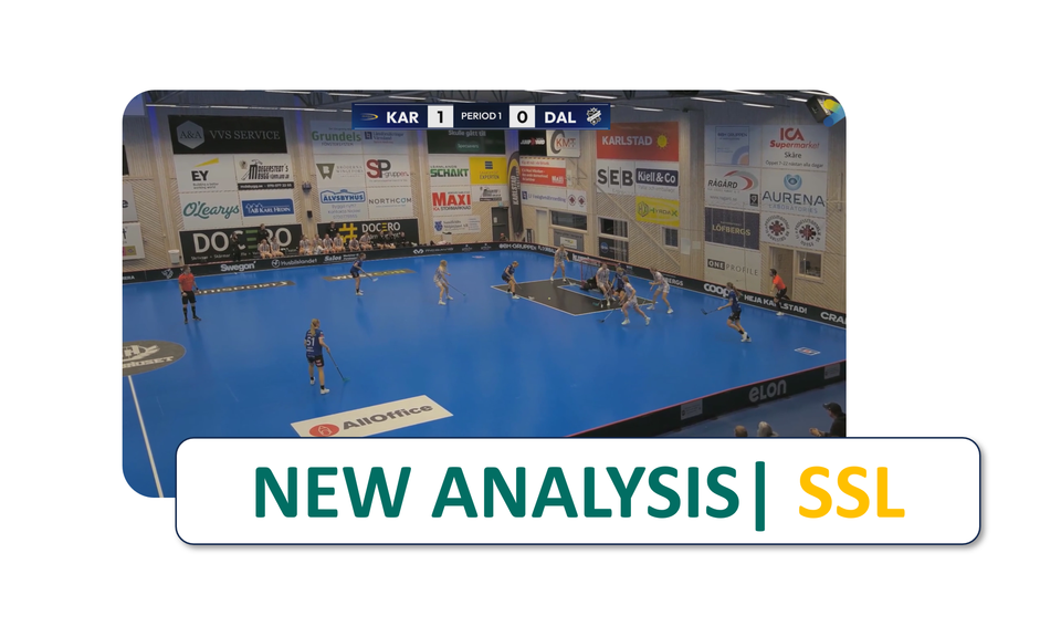 The difference between a shot and a shot in floorball