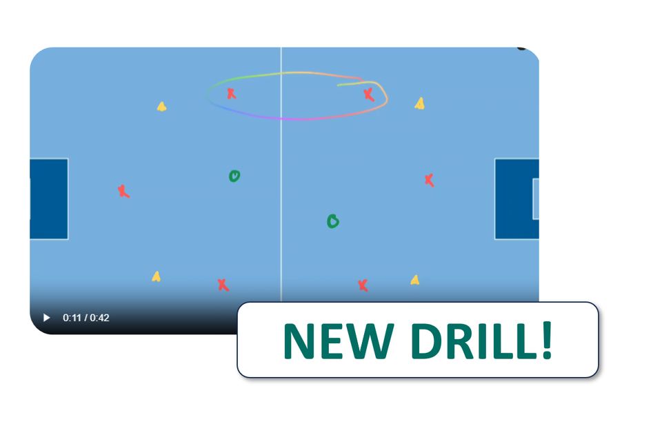 A fun tweak on the classic rondo drill - get more players involved