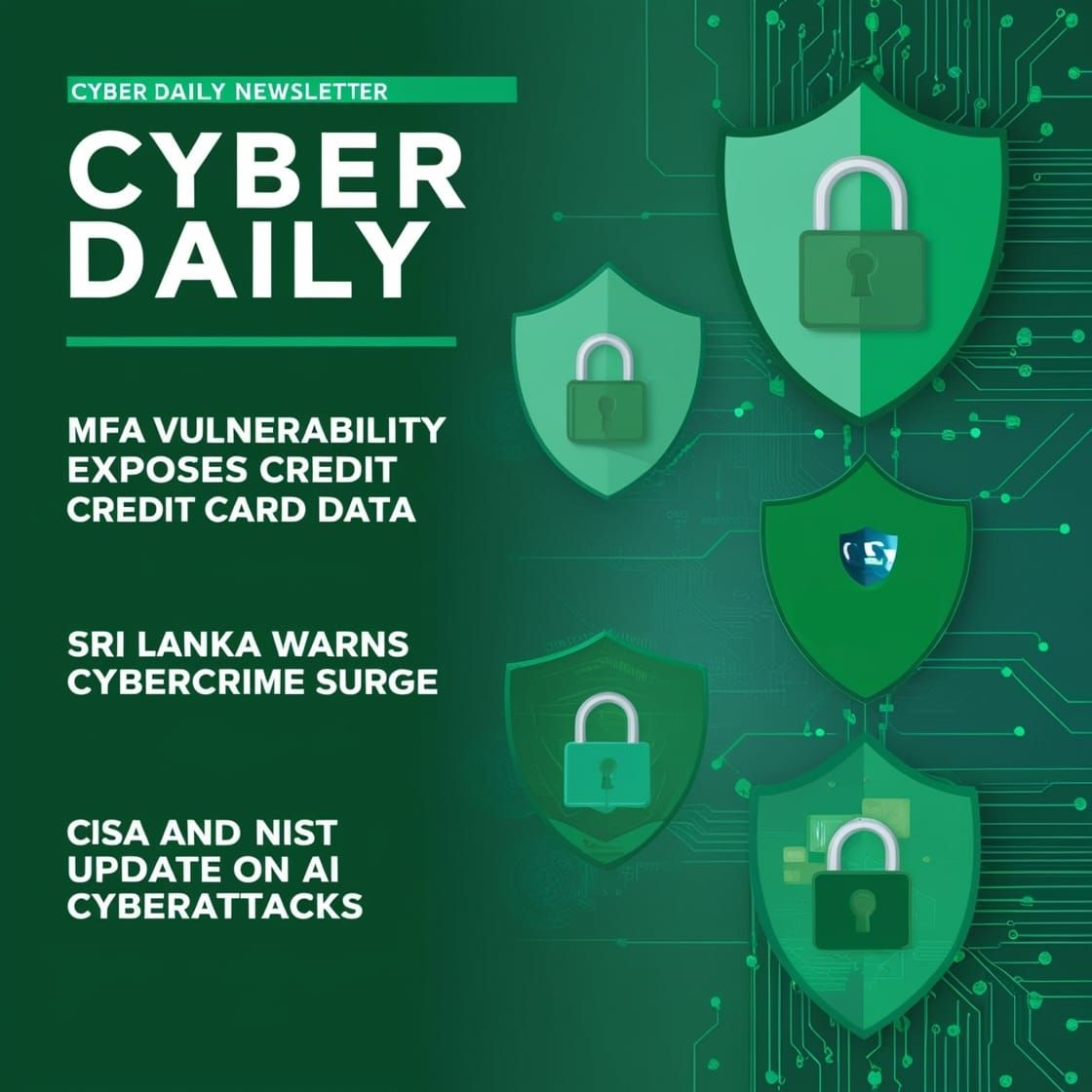 Cyber Daily 11/1: MFA Vulnerability Exposes Credit Card Data, Sri Lanka CERT Warns of Cybercrime Surge,  CISA and NIST Update on AI Cyberattacks