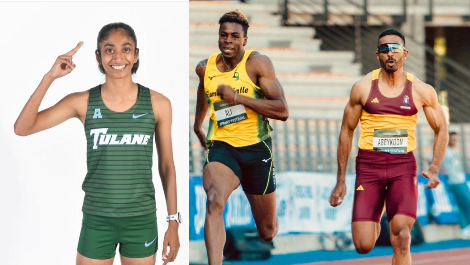 Tharushi and Yupun Warm-Up Indoors