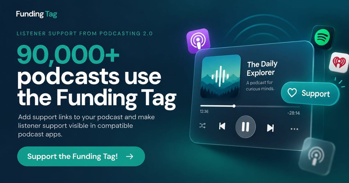 Forget views, give your podcast the Funding Tag