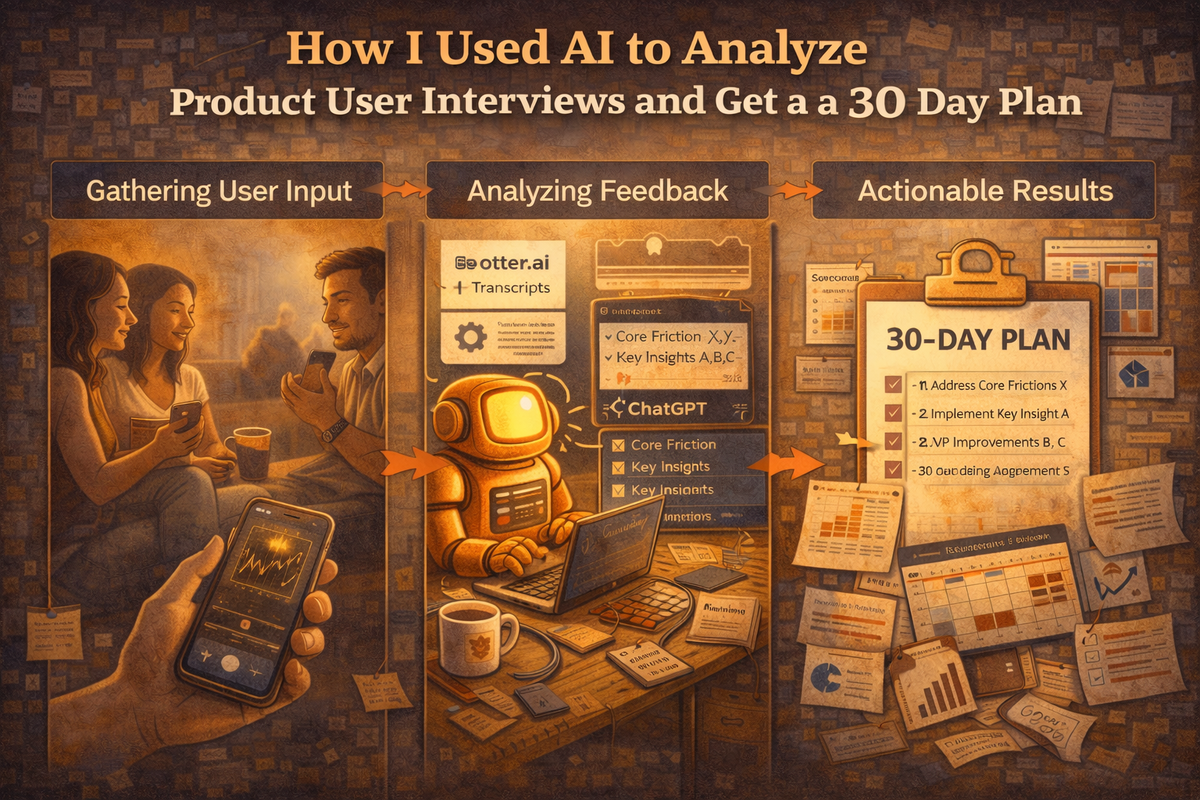 How I Used AI to Analyze Product User Interviews and Get a 30-Day Plan