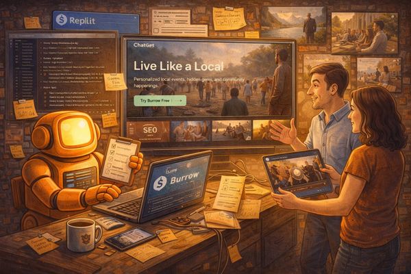 AI generated marketing site based on product code