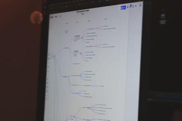 black flat screen computer monitor