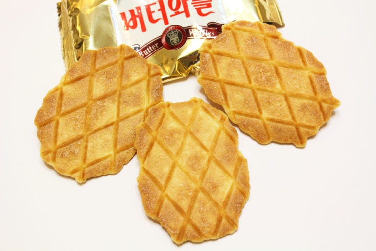 [快遞先生零食開箱]韓國CROWN 皇冠奶油鬆餅餅乾