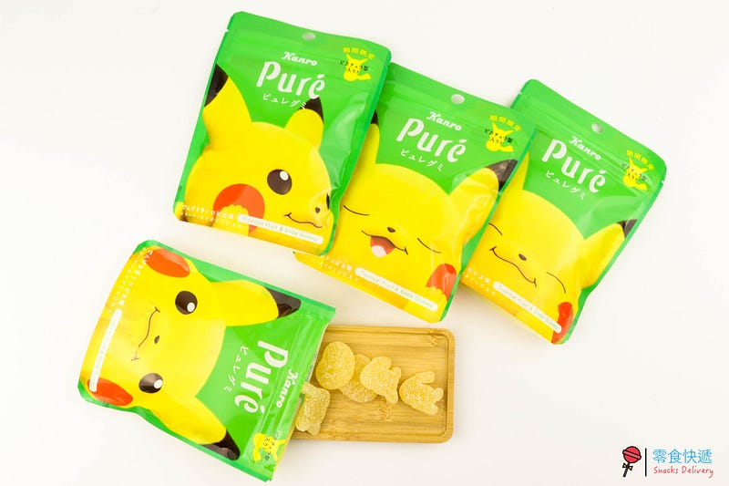 零食小姐開箱❤️讓人捨不得拆封的 Pure 電擊 Pikachu 軟糖