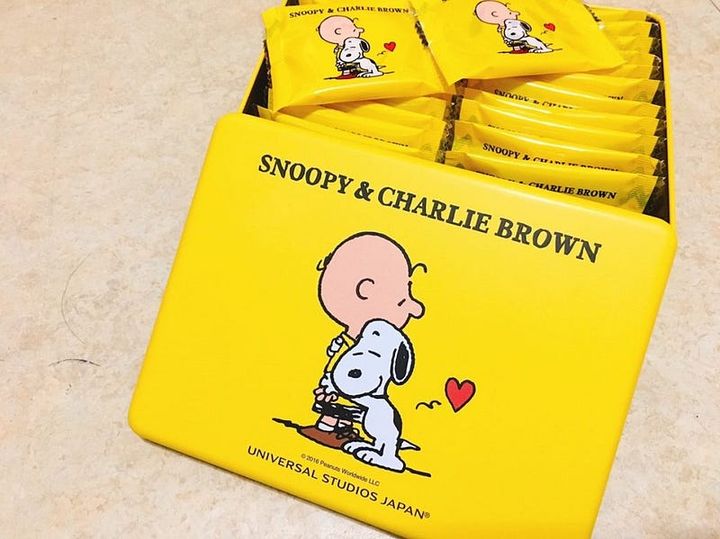 [零食小姐開箱]超可愛環球影城 SNOOPY印花餅乾 プリント クッキー