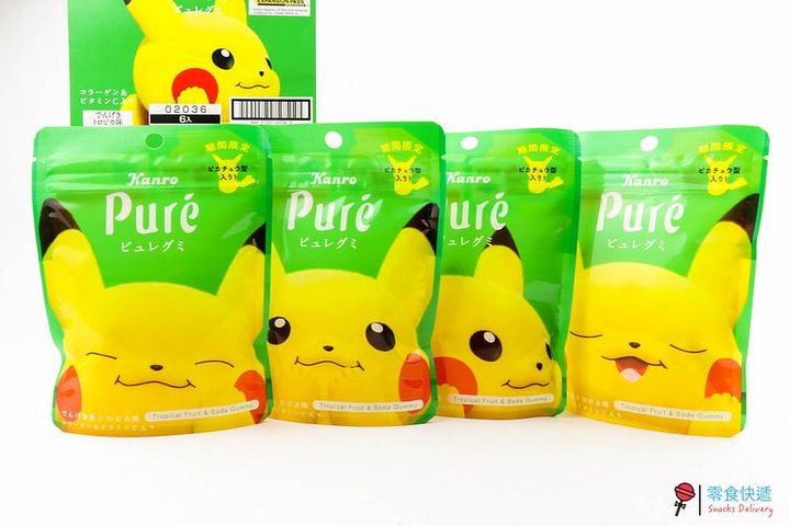 零食小姐開箱❤️讓人捨不得拆封的 Pure 電擊 Pikachu 軟糖