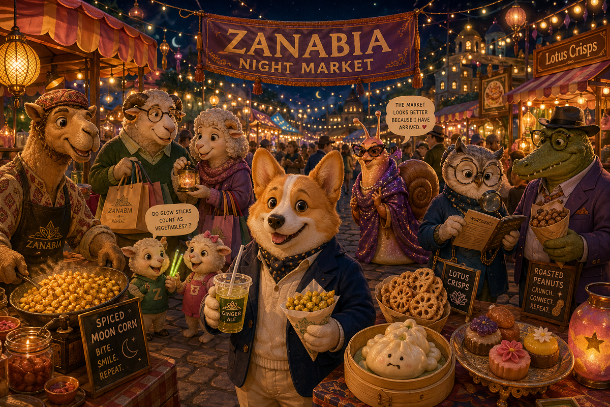 Blenchy Visits the Night Market of ZANABIA